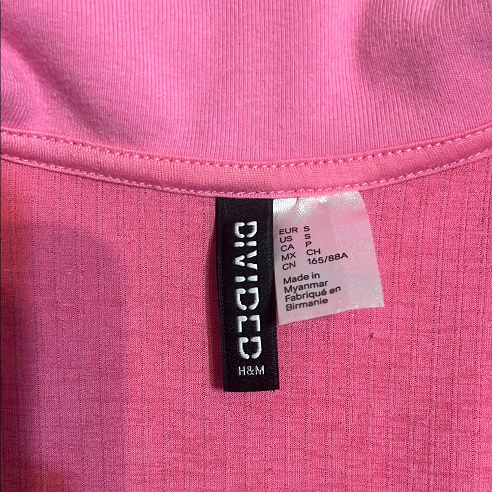 Pink Ribbed Women's Sweater - Picture 2 of 2